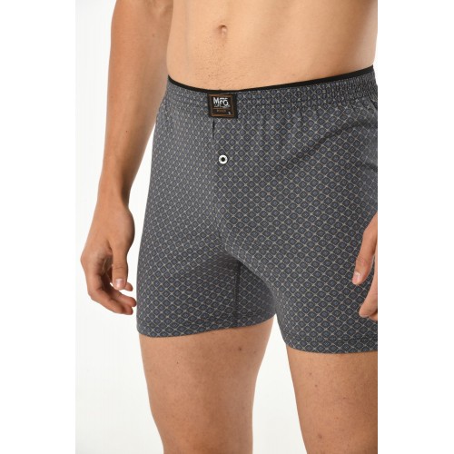 5'Li Desenli Penye Erkek Havlu Bel Boxer