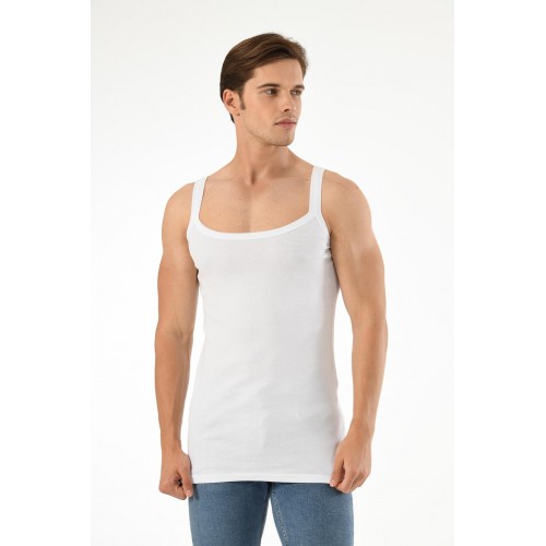 6'Li Ribana Erkek Çift Biyeli Atlet 6'Li Ribana Erkek Çift Biyeli Atlet